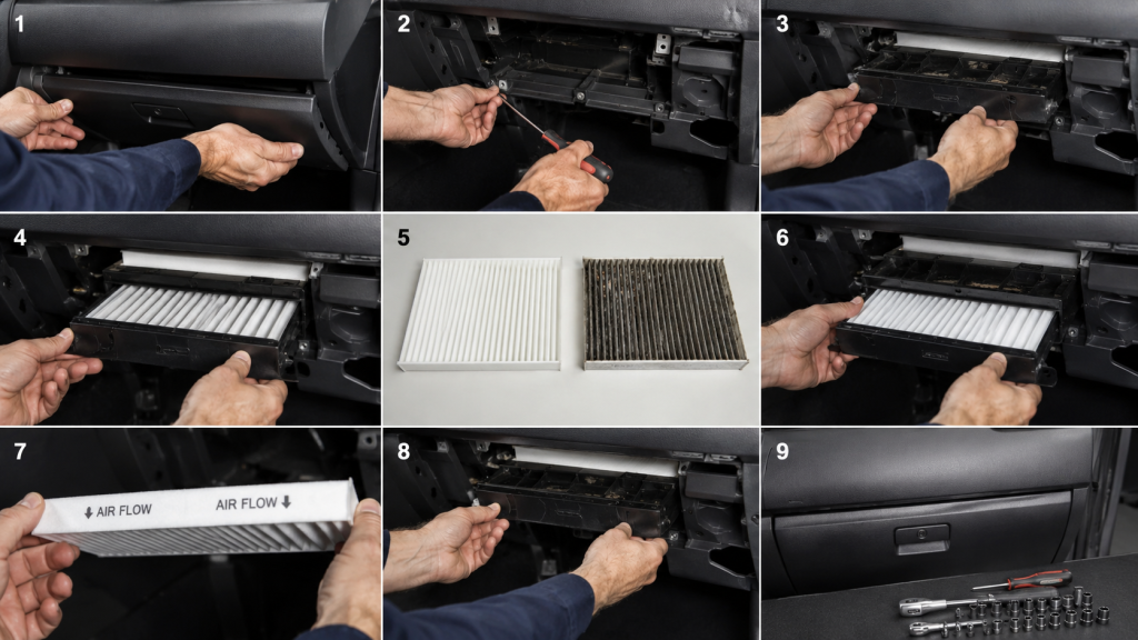 Filter AC Mobil Kotor, 4 Tanda Wajib Ganti Sebelum Kabin Bau Apek