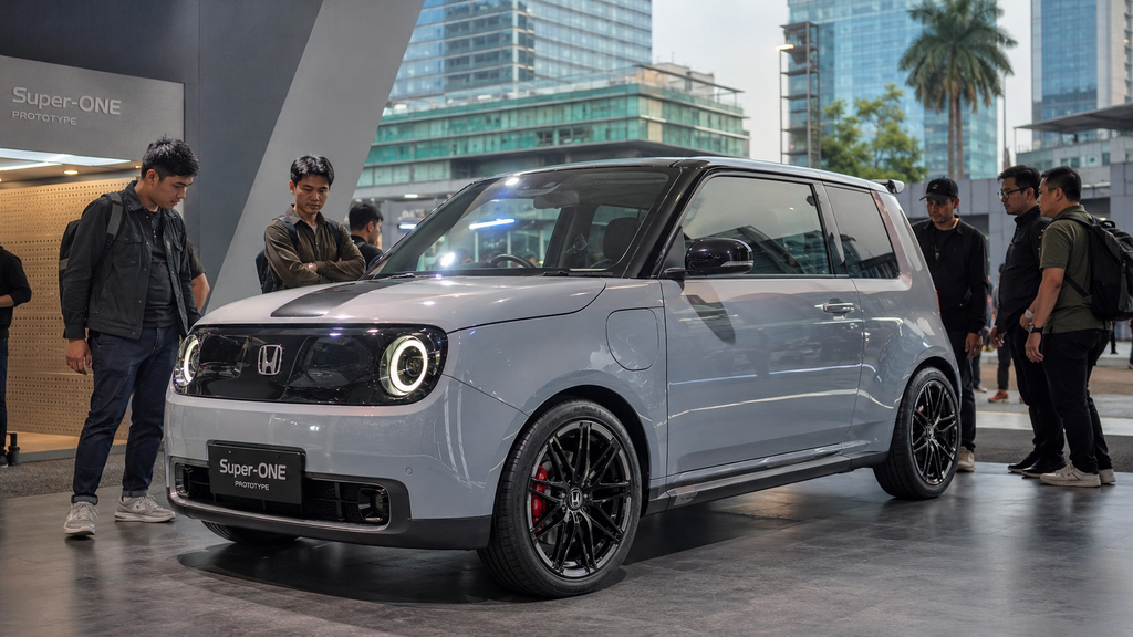 Honda Super-ONE mobil listrik kompak bergaya Pocket Rocket